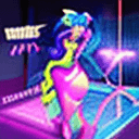 AI generated: (magazine cover), subject completely depicted in image, (demon slime girl), vibrant colorful colors,...