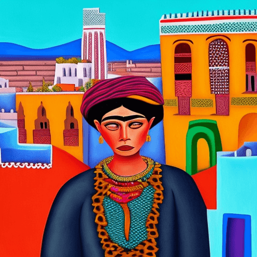 AI generated: a man who do a creative designs with, background of Oujda in Morocco, great, high resolution, black,...