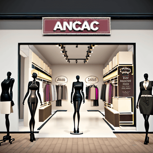 AI generated: Craft an alluring scene for a clothing store, showcasing stylish mannequins, racks brimming with dis...