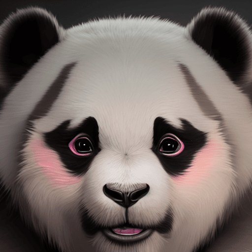 AI generated: photo of a ultra realistic panda, dramatic light, cinematic lighting, battered, trending on artstati...