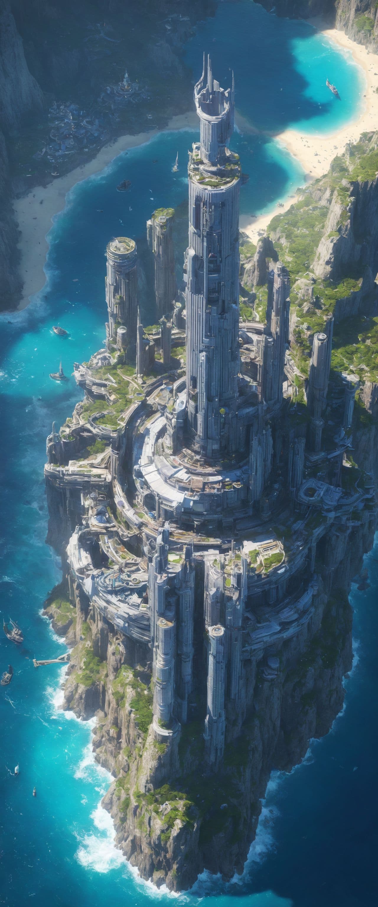 AI generated: kingdom around water