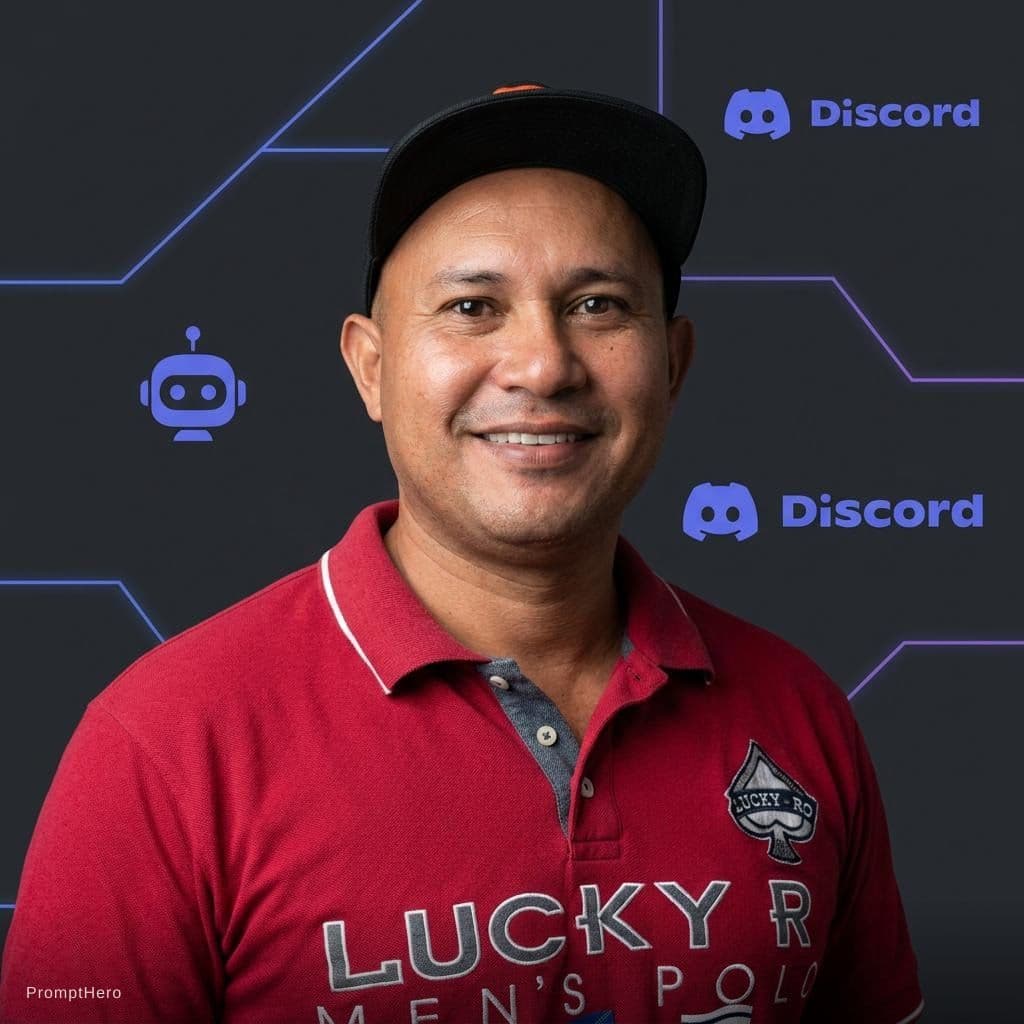 AI generated: avatar with a dark background for discord