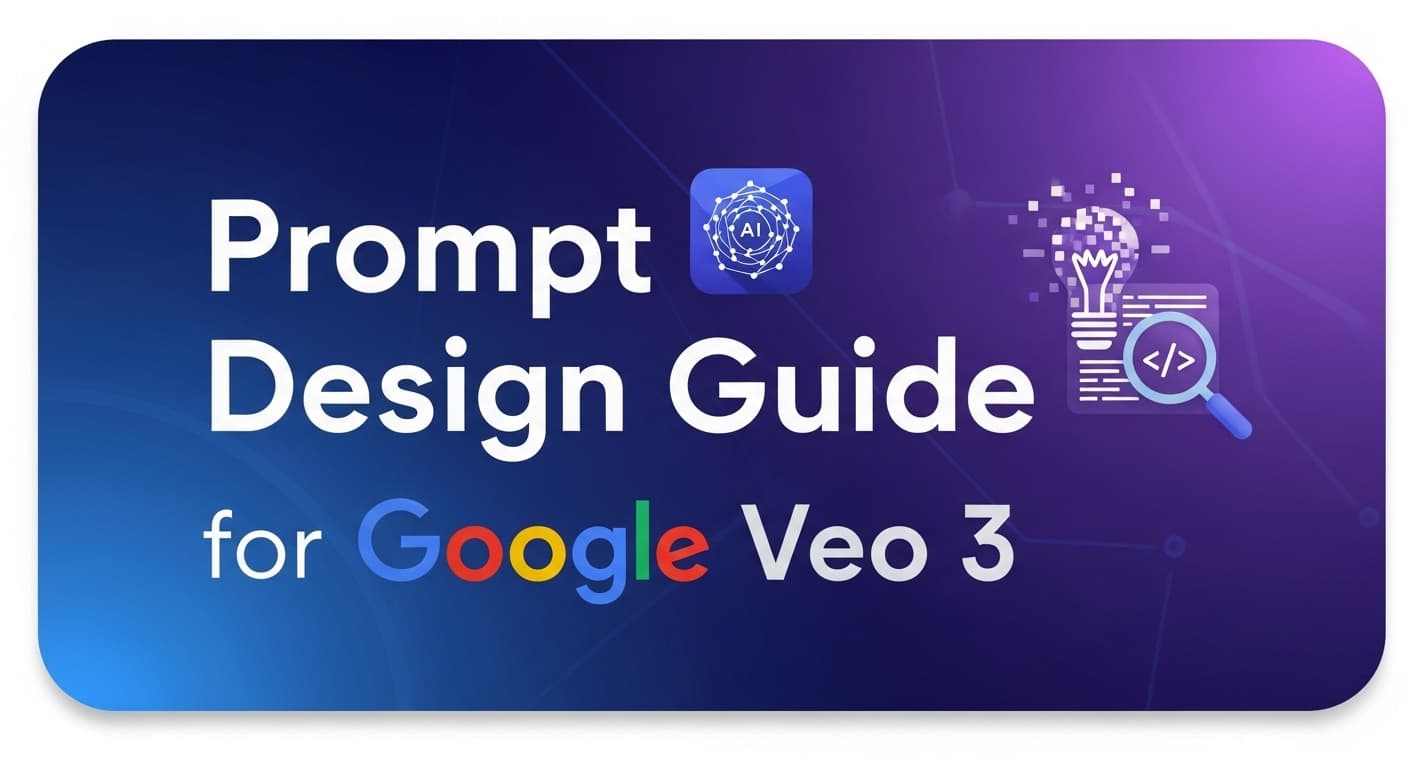 AI generated: Create a thumbnail: "Prompt Design Guide for Google Veo 3"