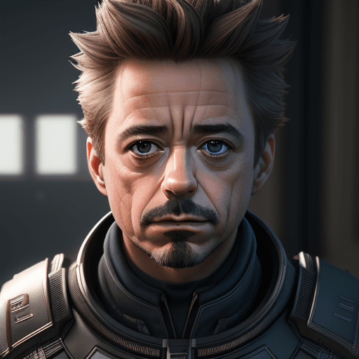 AI generated: Robert Downy Jr at 13yo, hyperrealism, photorealistic, 8k, unreal engine, 3d render --ar 9:16 --niji...