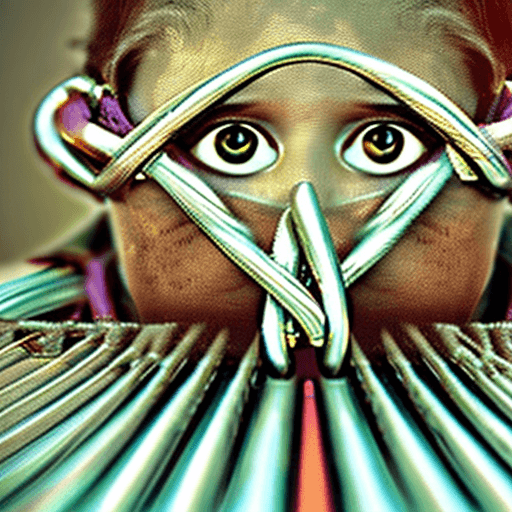 AI generated: Tied up girl facing camera