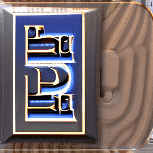 AI generated: Font letter "E"
