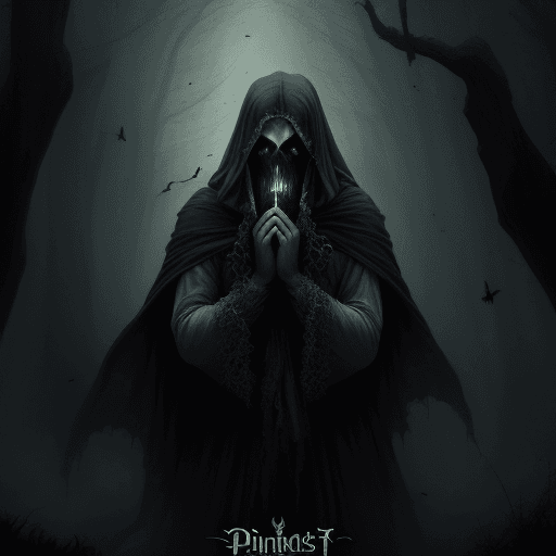 AI generated: fantasy, düsteres phantom, horror, düster, angst, 8k