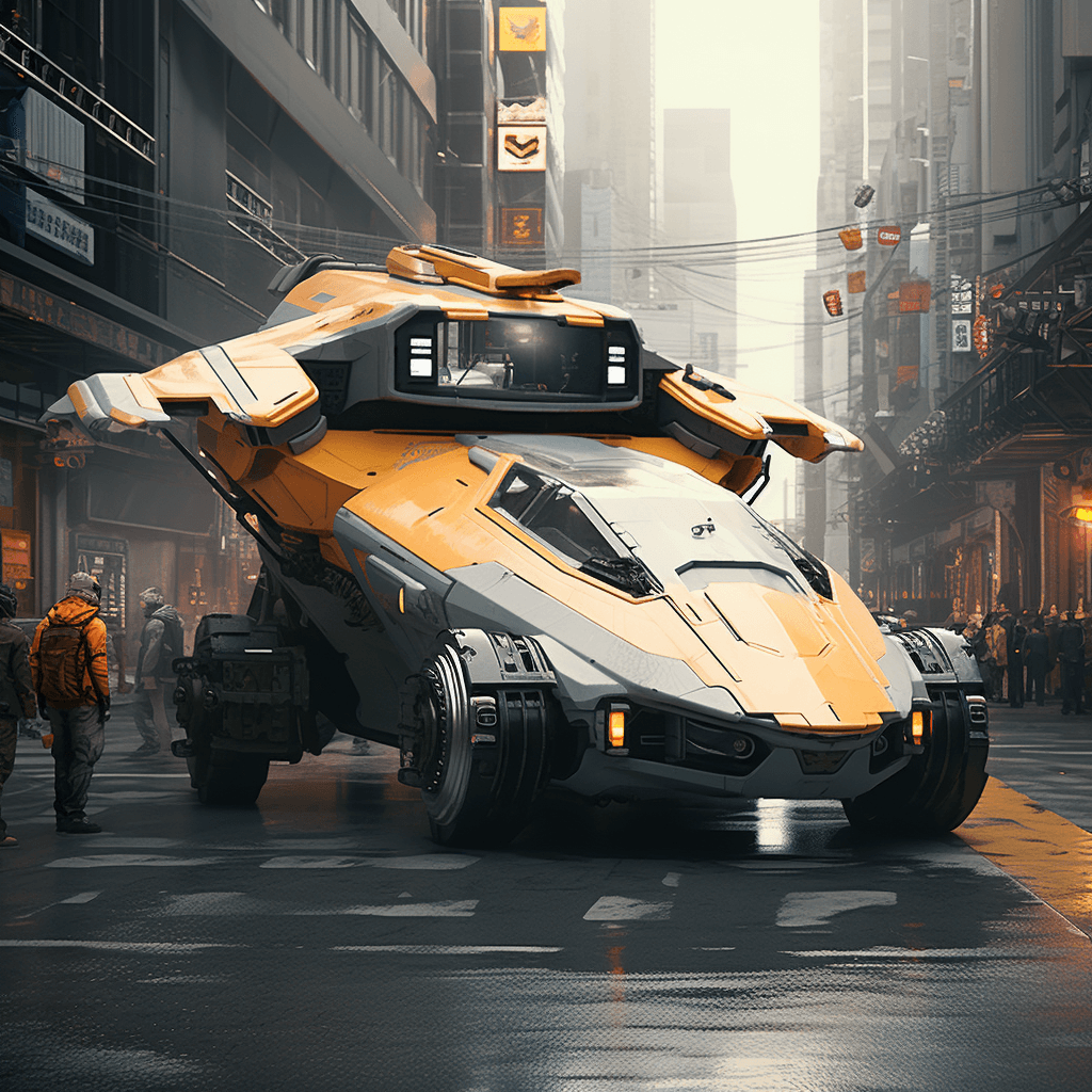 AI generated: Design futuristic vehicles, aircraft, or transportation concepts through AI-generated imagery, explo...