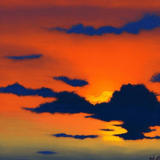 AI generated: Atardecer naranja --ar 68:128 --s 750 --niji 5