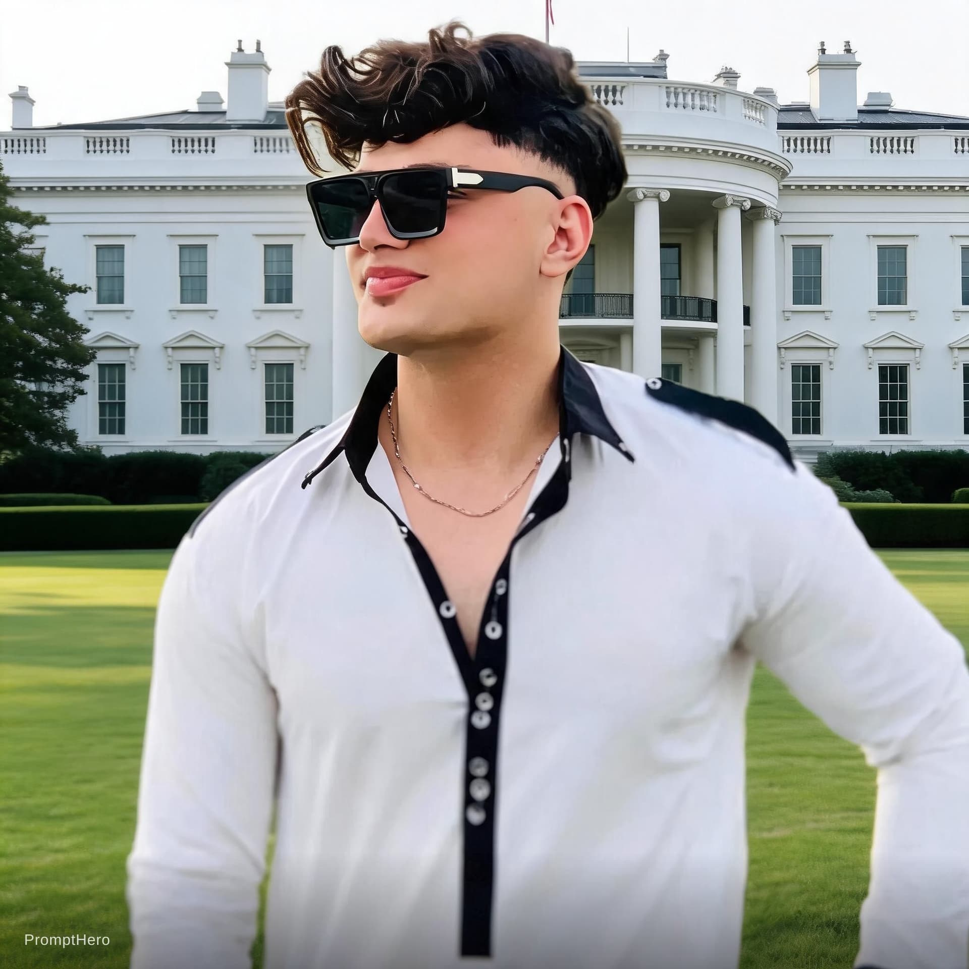 AI generated: american white house