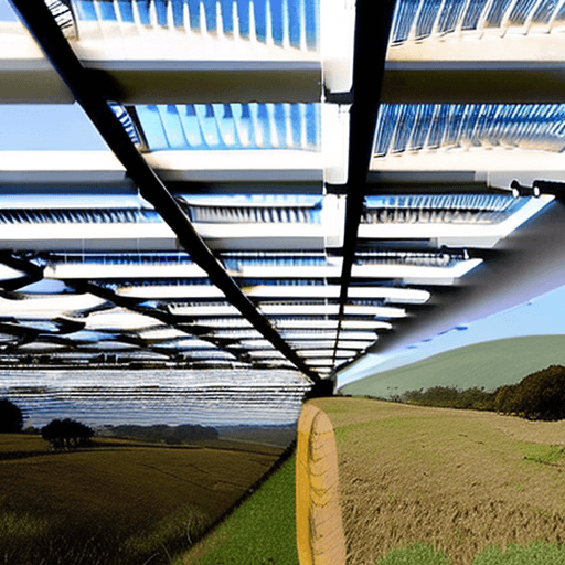 AI generated: 
Generate a hyperrealistic landscape photo capturing a sun-drenched New Zealand Dairy Farm, with a s...