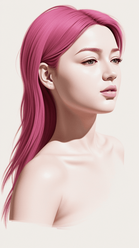 AI generated: (best quality, ultra-detailed, realistic:1. 2) lucy, clean lines, minimalist artwork, vibrant color ...