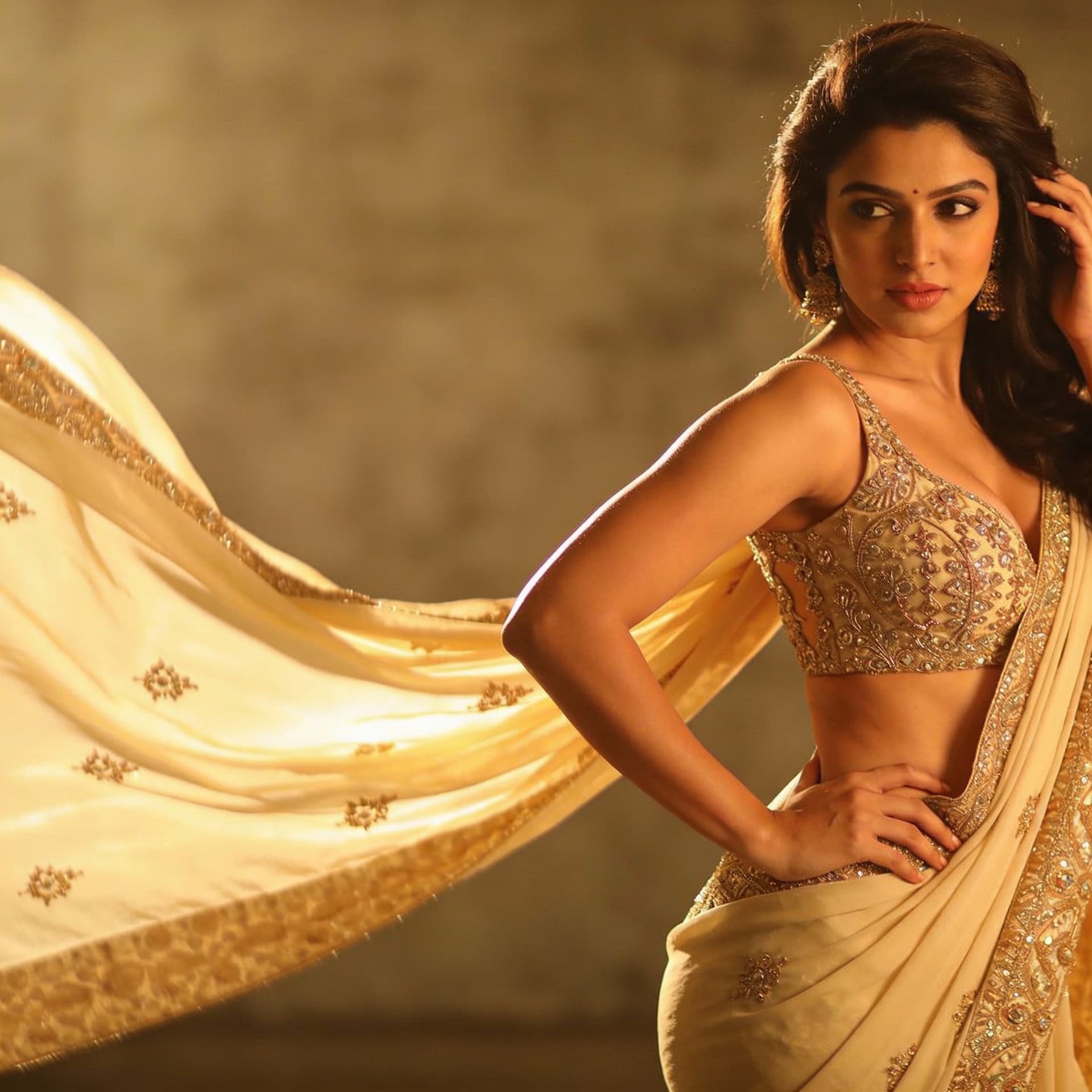 AI generated: A hot sexy girl I. Saree

