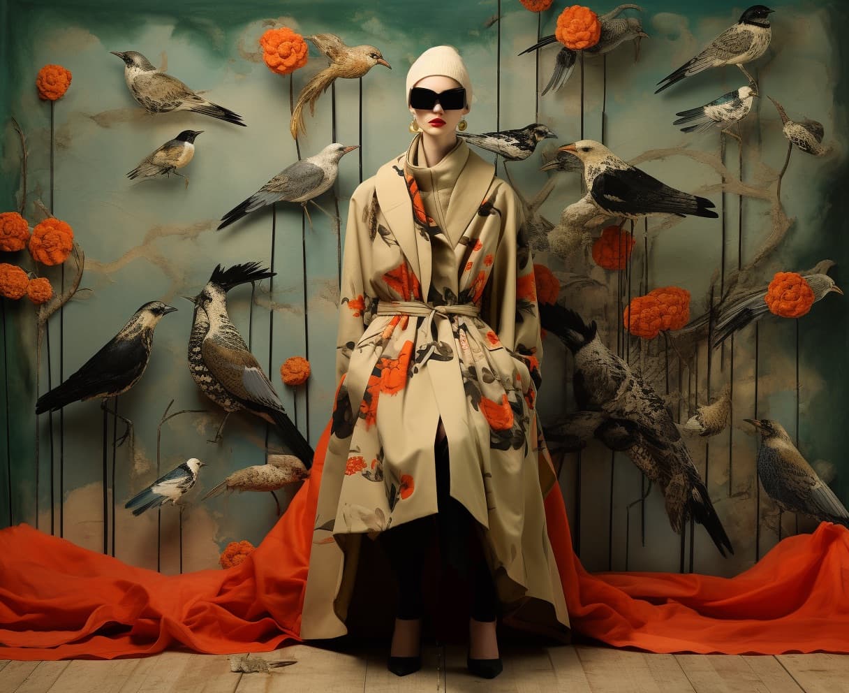 AI generated: dress code women henrica boi, in the style of alex prager, Artdeco inspired still lifes, deborah tur...