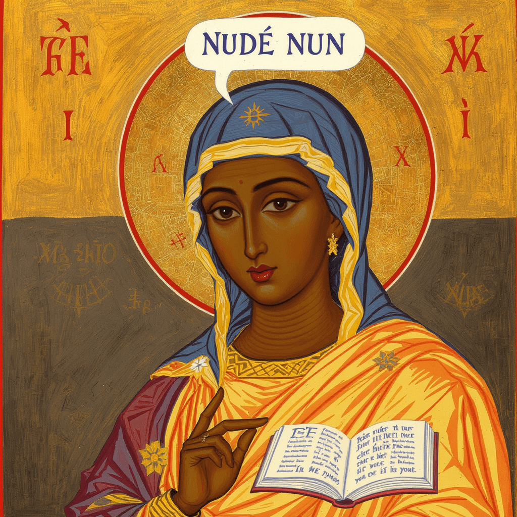 AI generated: Nude nun