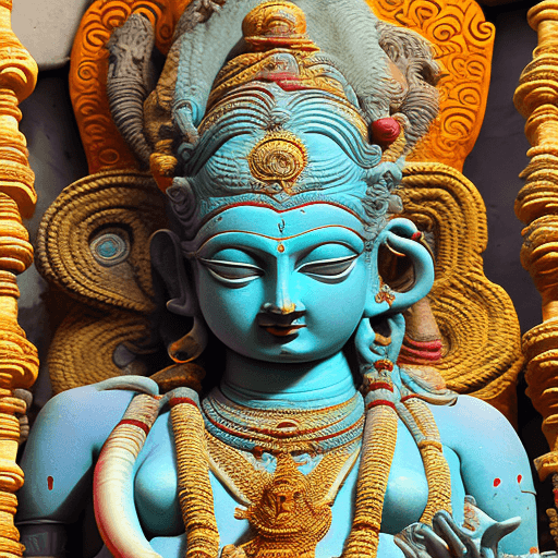 AI generated: High resolution photography of a female deity named Varuna, The Lover