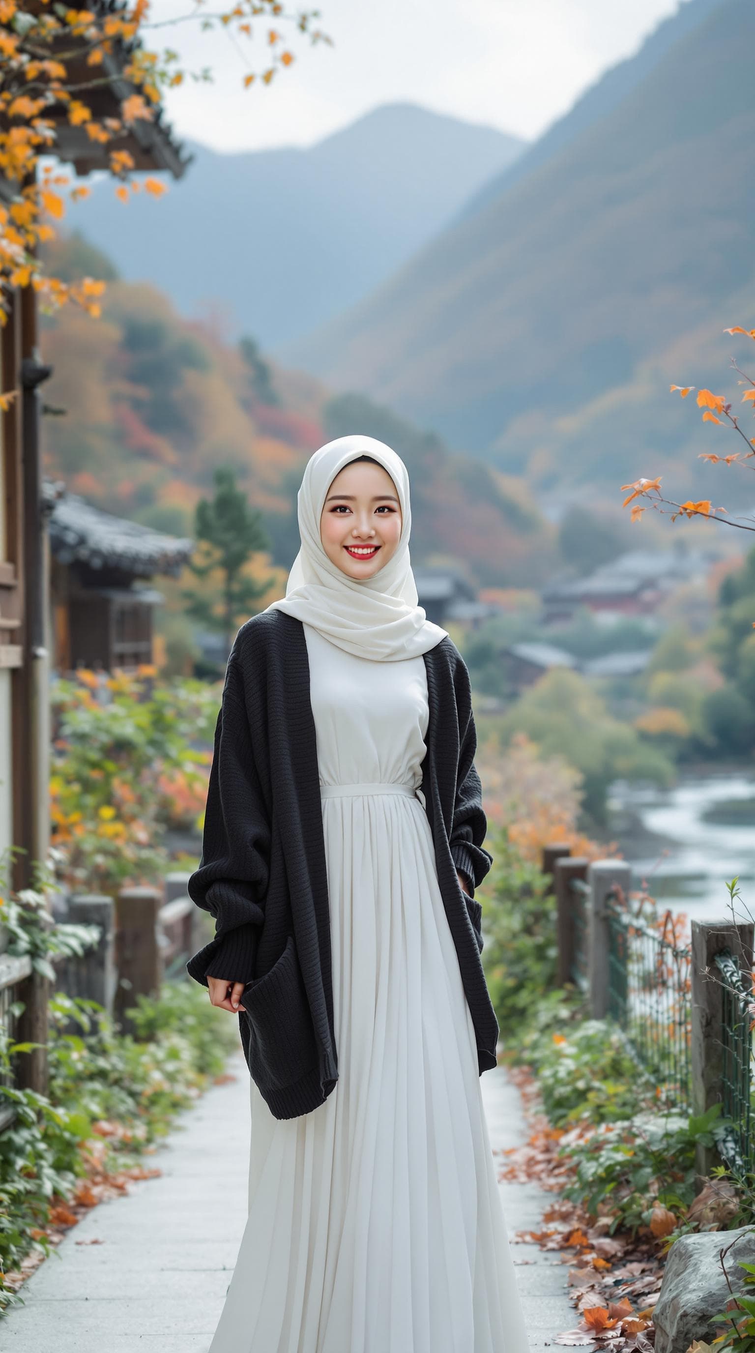 AI generated: realistic, japanese girl, beautiful girl, ulzzang face, shot front middle, upper body, happy, white ...