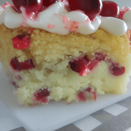 AI generated: Cherry Poke Cake