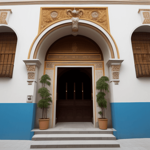 AI generated: fachada d euna polleria trabajo de arquitectura 