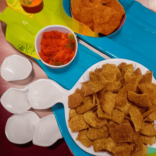 AI generated: Um salgado frito para comer
