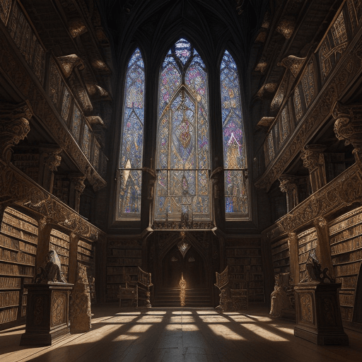 AI generated: Step into an ancient and mystical library where arcane artifacts come to life. Each item is imbued w...