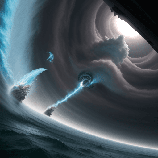 AI generated: 
cyclone , tempest fantasy
