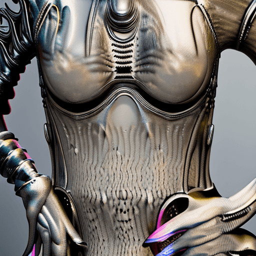 AI generated: slimy,creepy female cyborg demons,different full body modelposition, high detailed cinematic backgro...