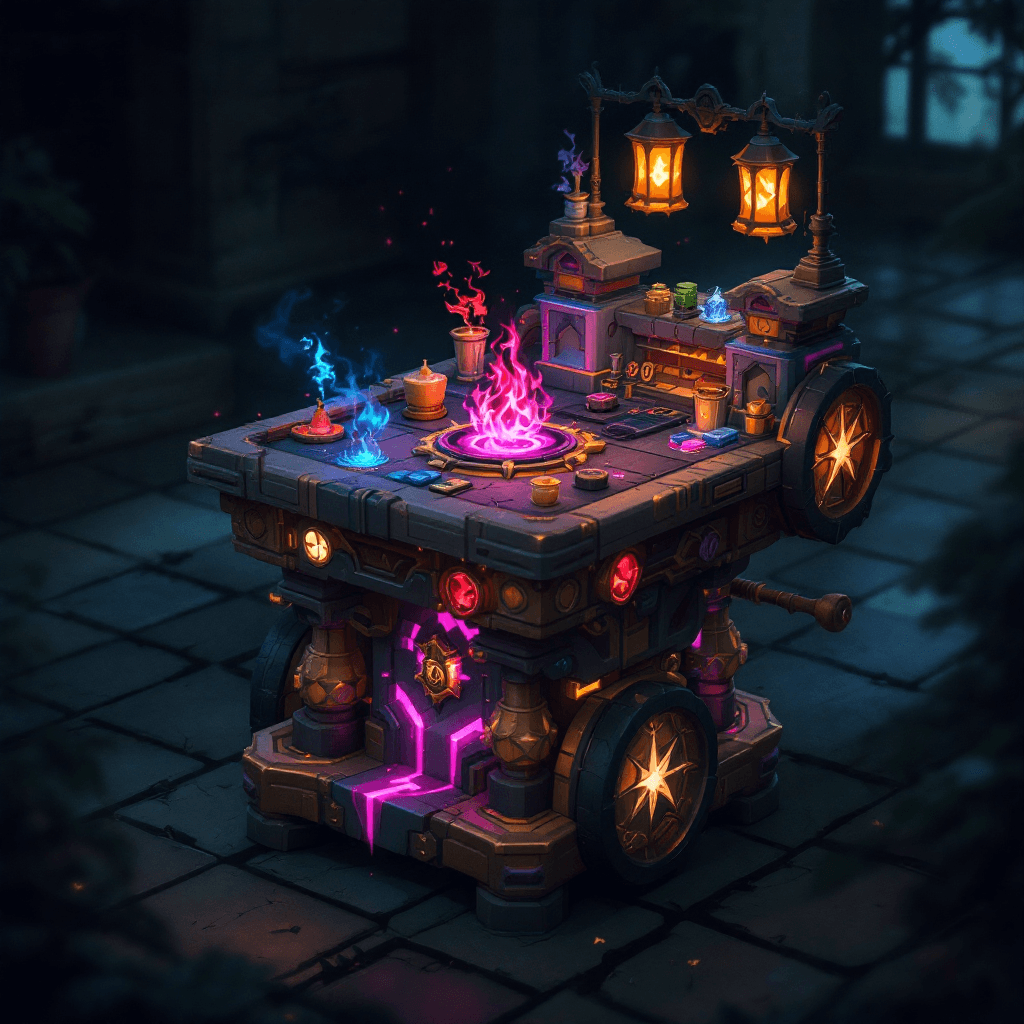 AI generated: game board cart desing herro charcter