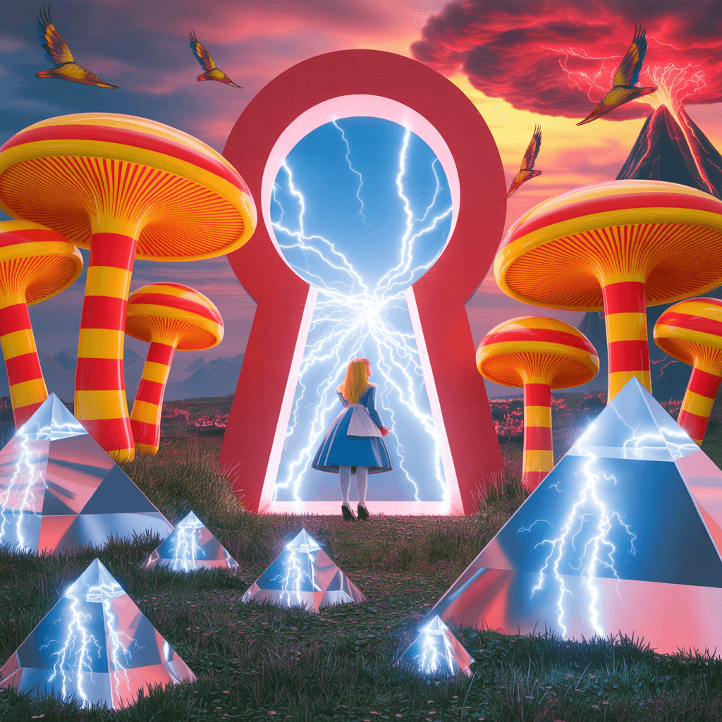 AI generated: Psychedelic, trippy, surreal. In high, surreal, psychedelic detail and rendered in 8k. Reality is me...
