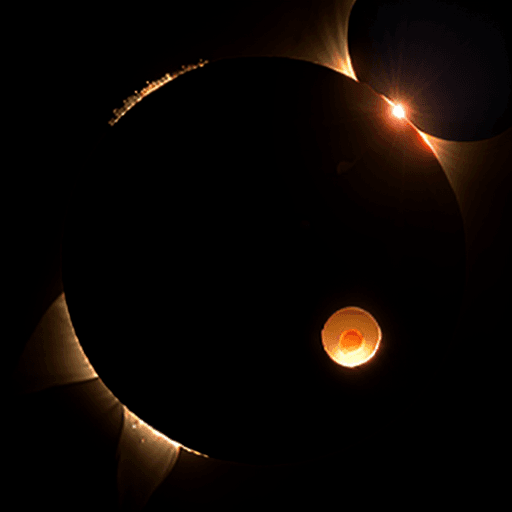 AI generated: 4K photo of a partial solar eclipse. Must be photo realistic.