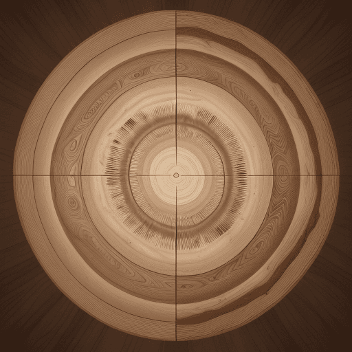 AI generated: If the united stat"An illustration captures the intricate beauty of tree rings, each concentric circ...