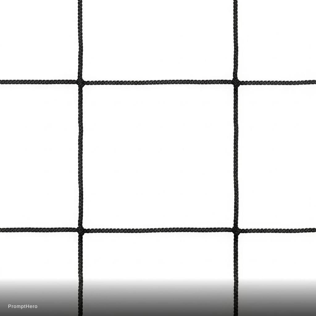 AI generated: Change the color of the entire rope net to deep matte black, nothing else. 

Strict instructions:
- ...