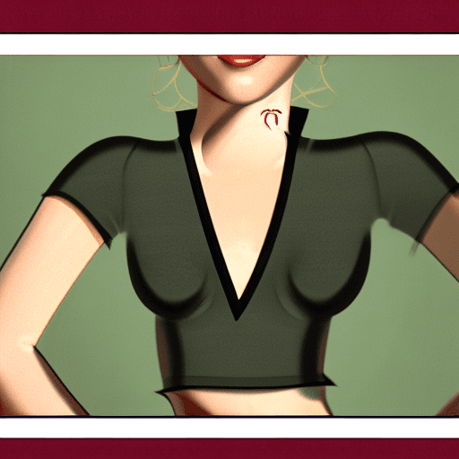 AI generated: woman, tight shirt
