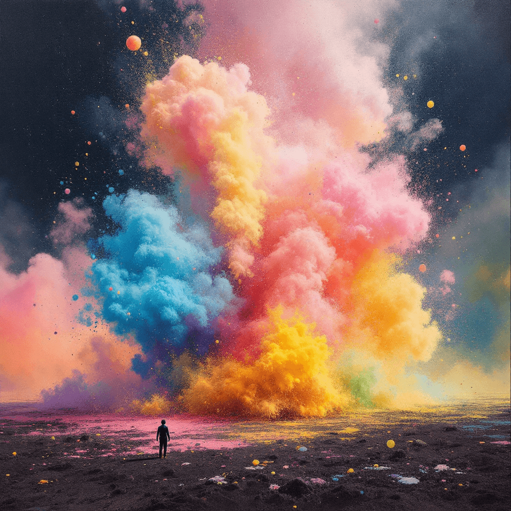 AI generated: farting in colors