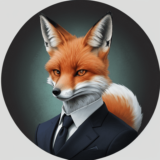 AI generated: character, fox, single, art, semi realistic, masterpiece high quality, drawn, portrait, looking on t...