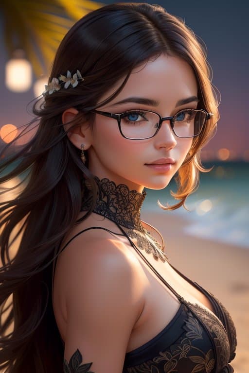 AI generated: three-quarter close-up portrait, stunningly handsome 30 y. o woman, athletic figure, stunning face, ...