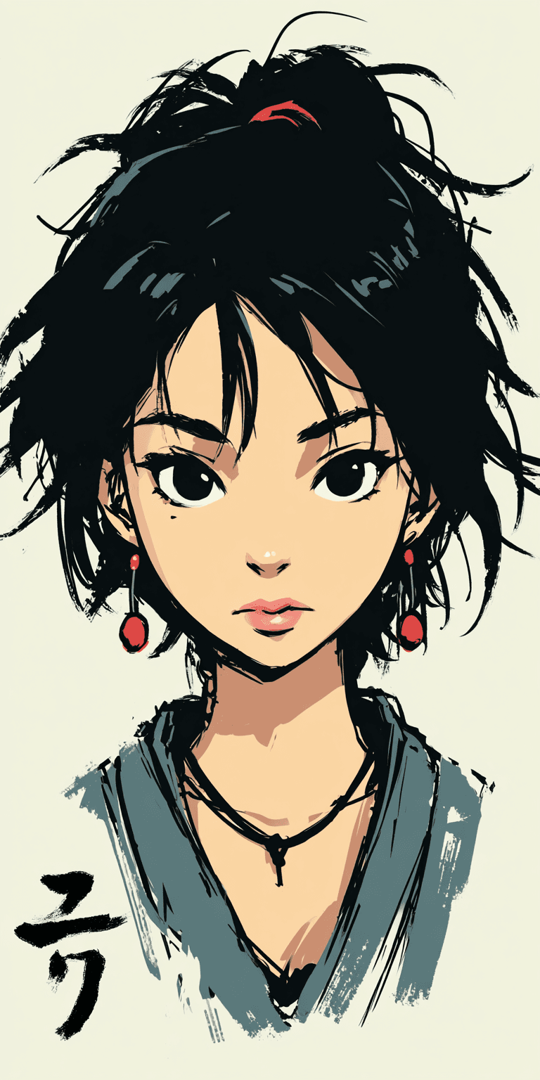 AI generated: Japanese ink portrait of a woman --chaos 75 --ar 1:2 --raw --sref 3679334888 --profile x3fq9up --sty...