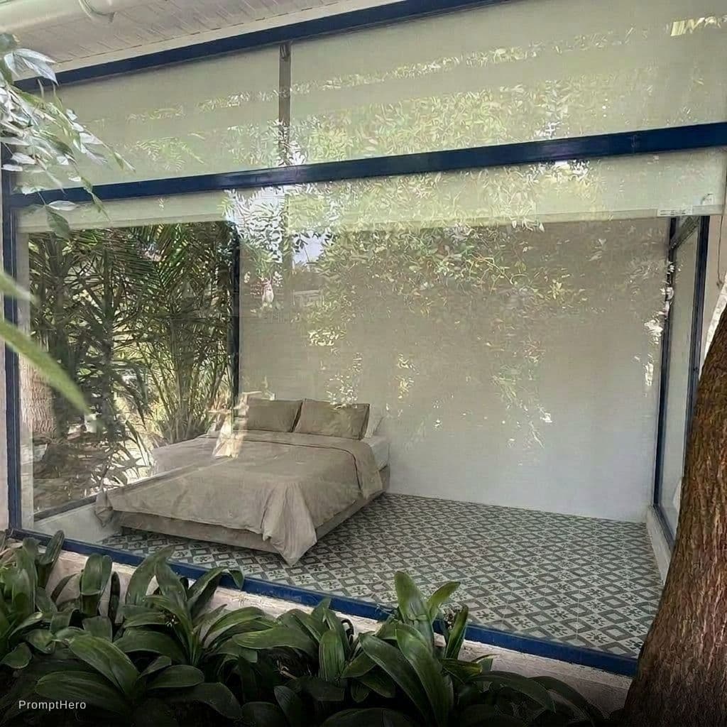 AI generated: The room is 2.09 m wide and 3 m long. The bed is 2 m long and 1.5 m wide. Keep the bed on the left a...