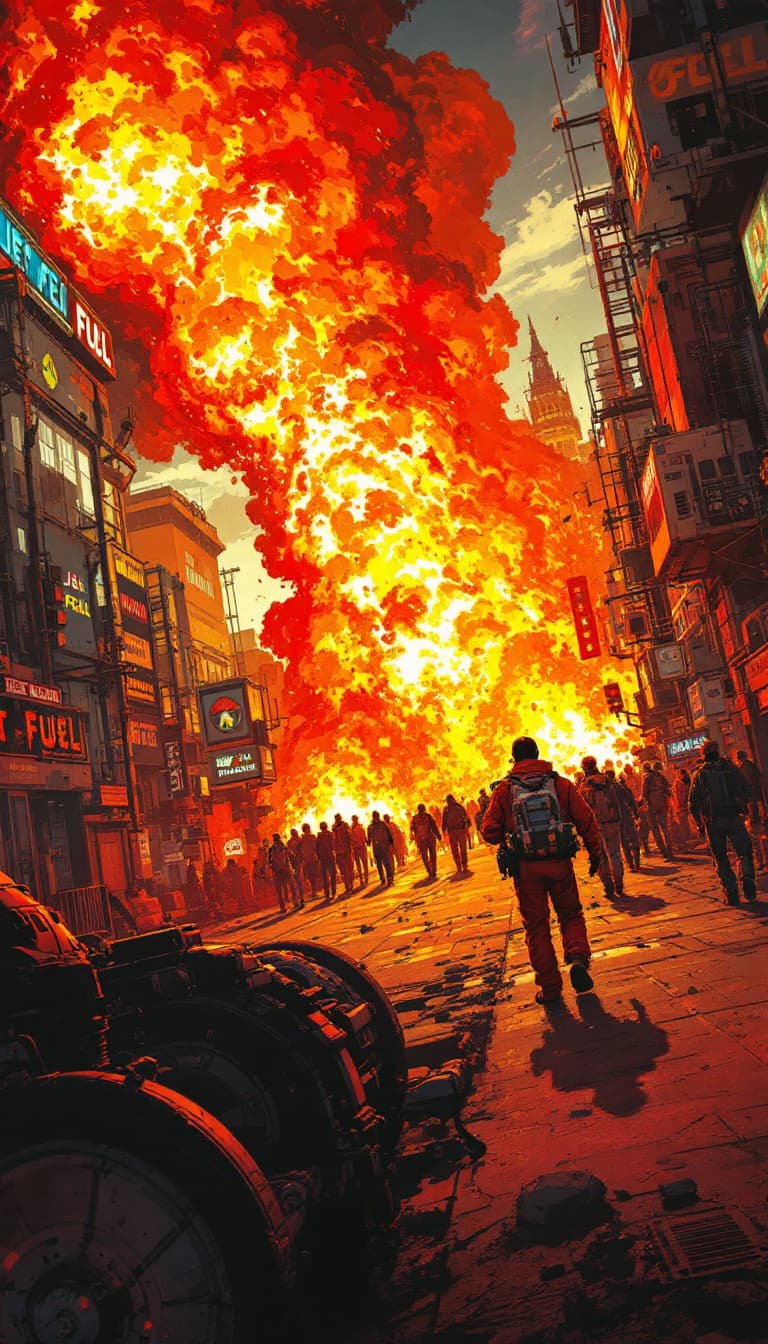 AI generated: jet fuel comic art