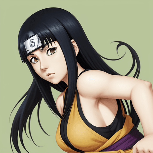 AI generated: hinata hyuga from naruto anime
