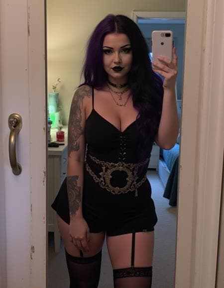 Thicc Goth Gf SFW/NSFW - Image 2