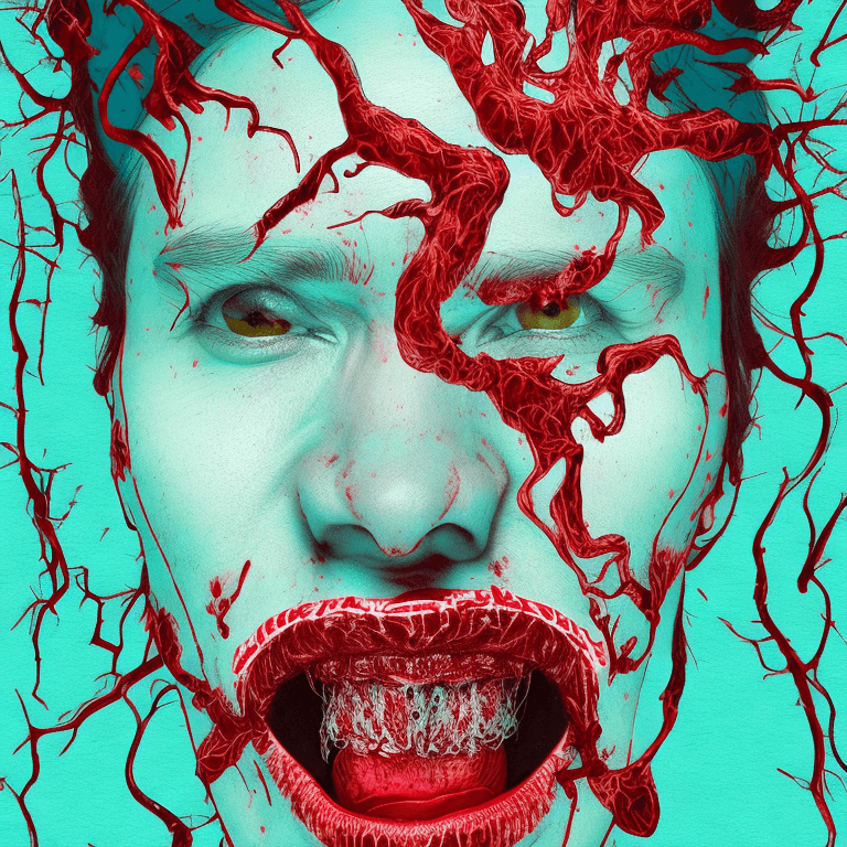 AI generated: Goreprint style, 

evil, 

cordyceps infection, 

macabre zombie abberation, 

fairytale,

macabre s...
