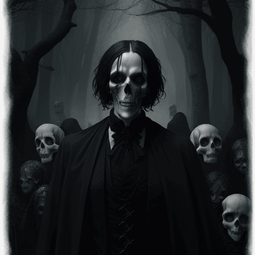 AI generated: a strange ,mystical world . A gothic man looks mysteriously into the picture, ultra realistic,4 k, h...