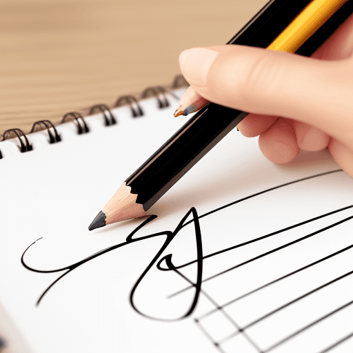 AI generated: pencil signature with the name "Zicarelli"