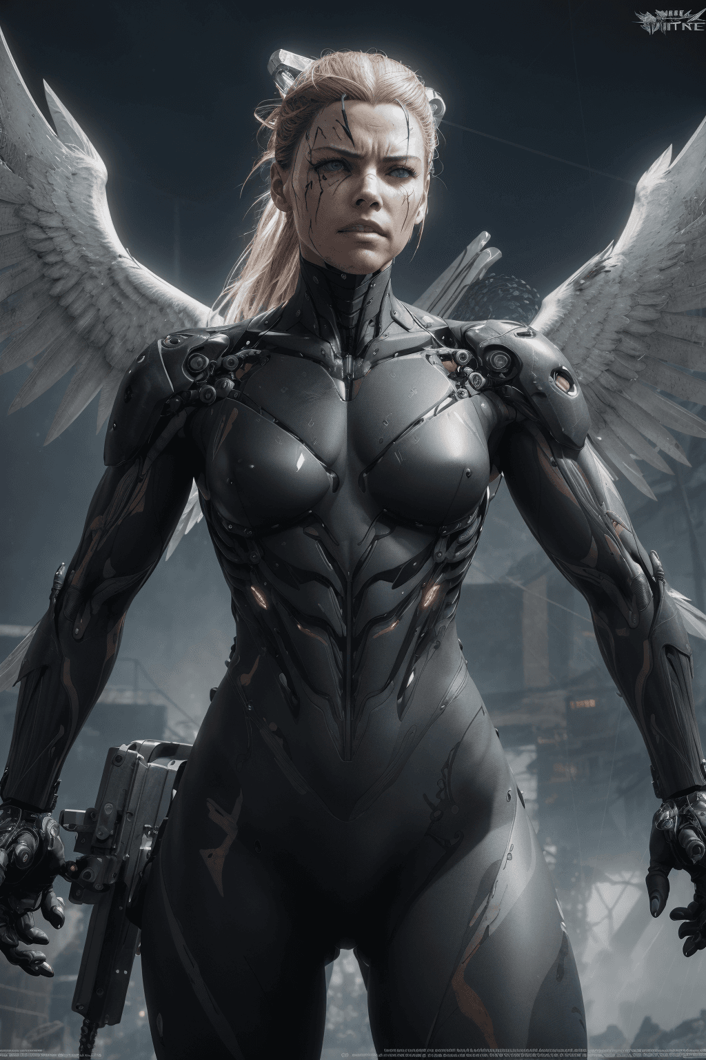 AI generated: professional 3d model, savage looking, finely detailed, brutal, insanely epic scene, action shot, wi...