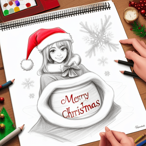 AI generated: drawing christmas attributes