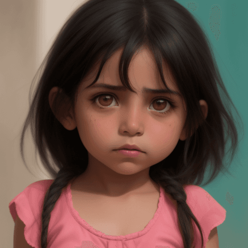 AI generated: niña con anteojos
