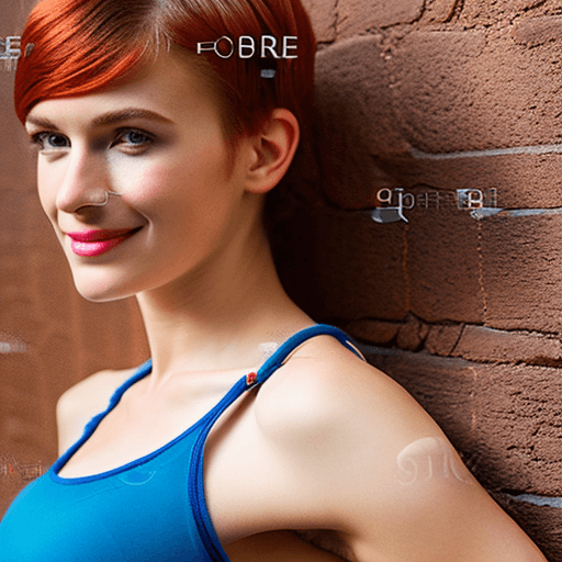 AI generated: fashion photography portrait of 1girl, award winning photography, short fluffy auburn hair, freckles...
