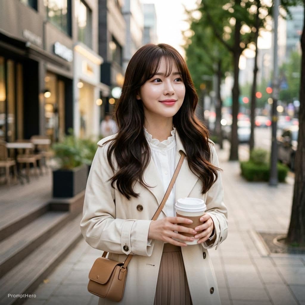 AI generated: Beautiful Korean woman, in the style of Asian beauty standards, Kdrama --ar 1:2 --stylize 750 --v 6