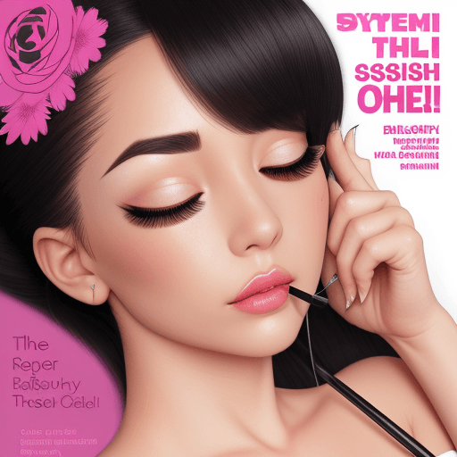 AI generated: the cover for the eyelash section is hyper-realistic